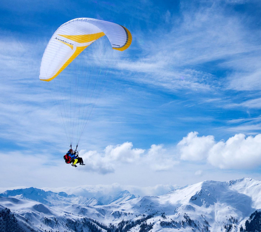 Paragliding wallpaper 1080x960