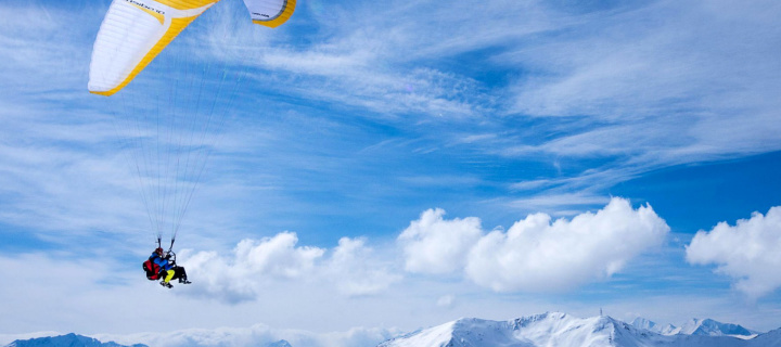 Paragliding wallpaper 720x320