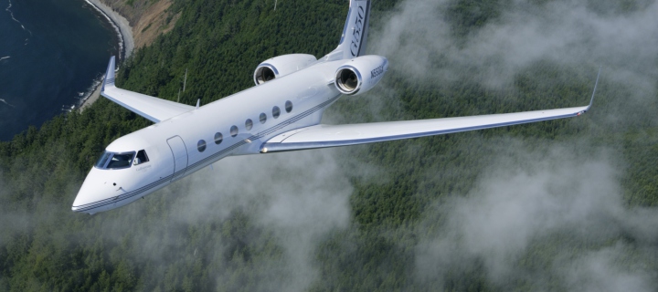 Screenshot №1 pro téma Gulfstream G550 Jet 720x320