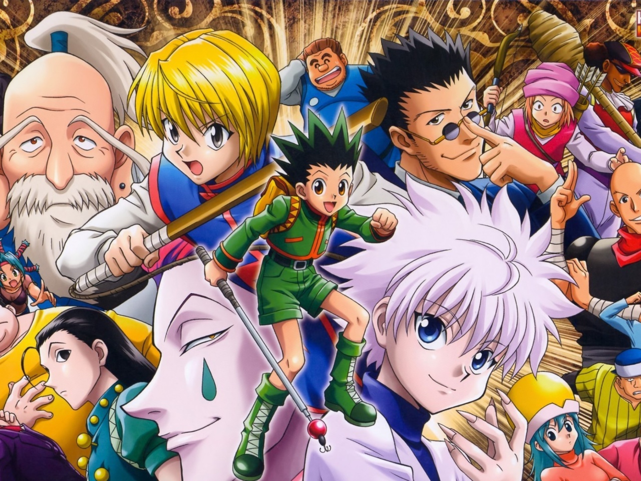 Sfondi Hunter x Hunter with Gon Freecss, Killua Zoldyck, Kurapika 1280x960