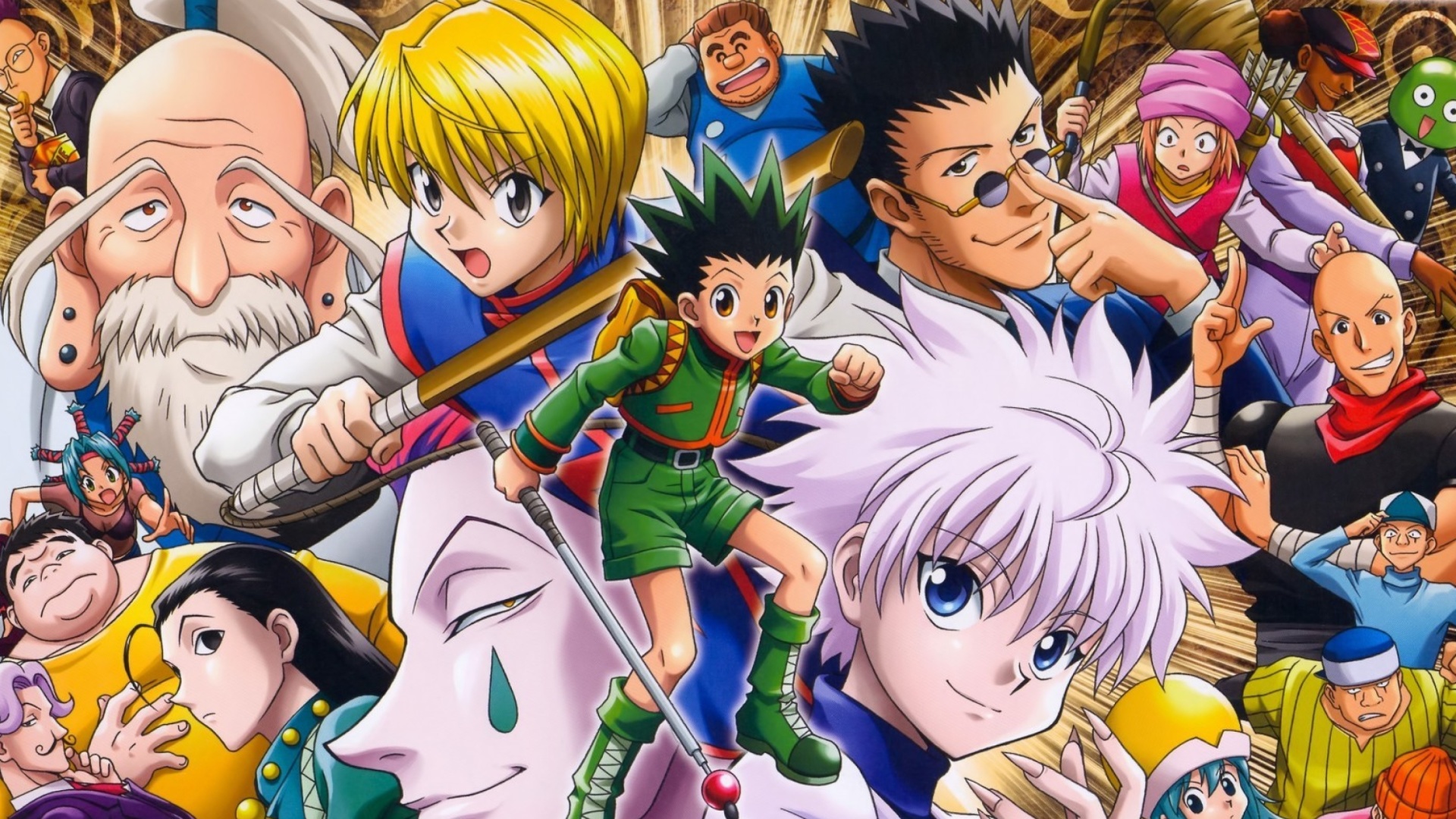 Hunter x Hunter with Gon Freecss, Killua Zoldyck, Kurapika wallpaper 1920x1080