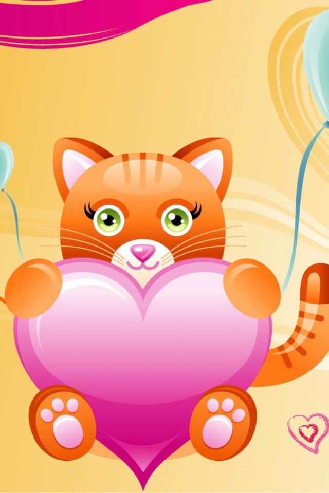 Love Kitten Valentine screenshot #1 640x960