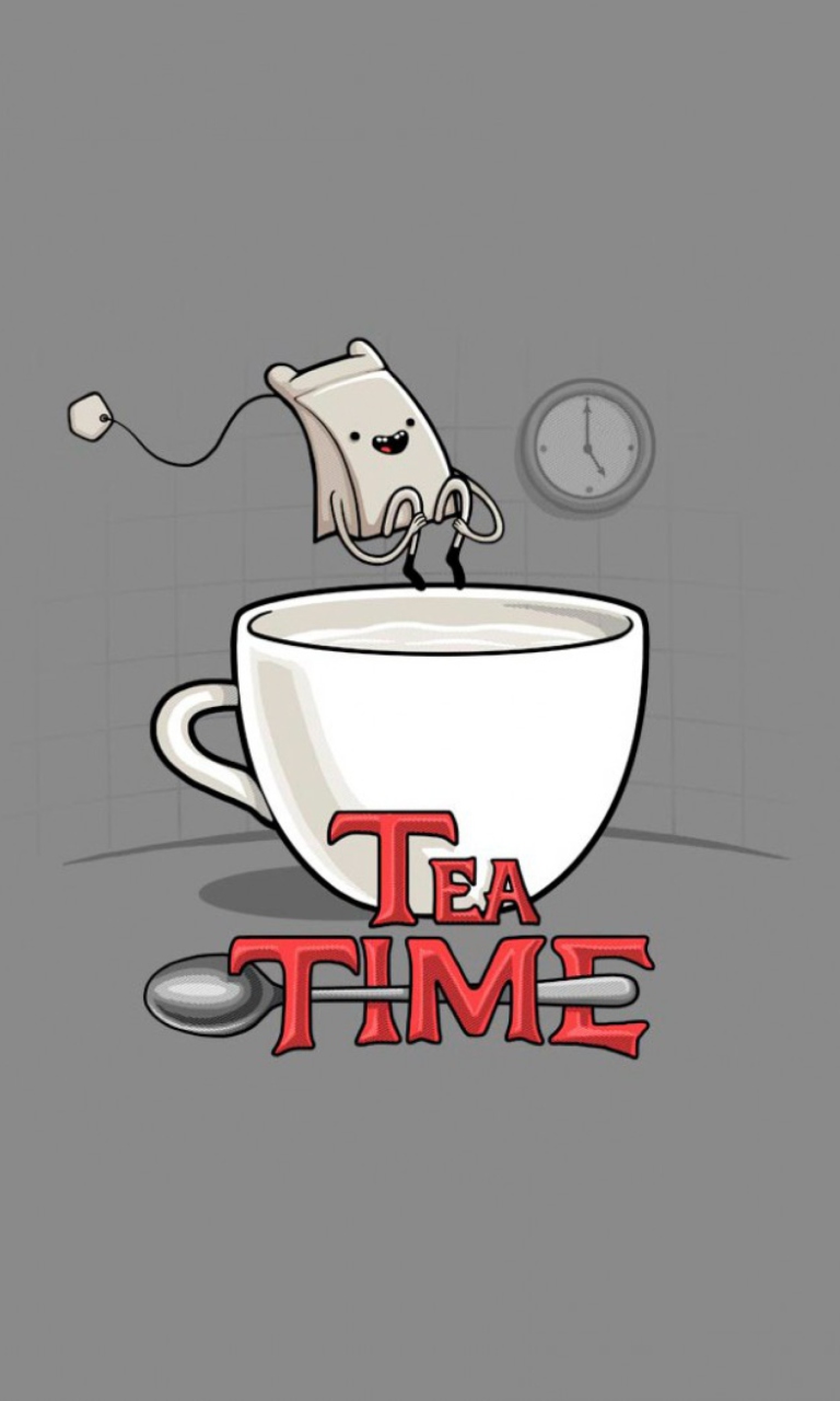 Tea Time wallpaper 768x1280