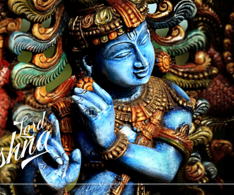 Screenshot №1 pro téma Lord Krishna 480x400