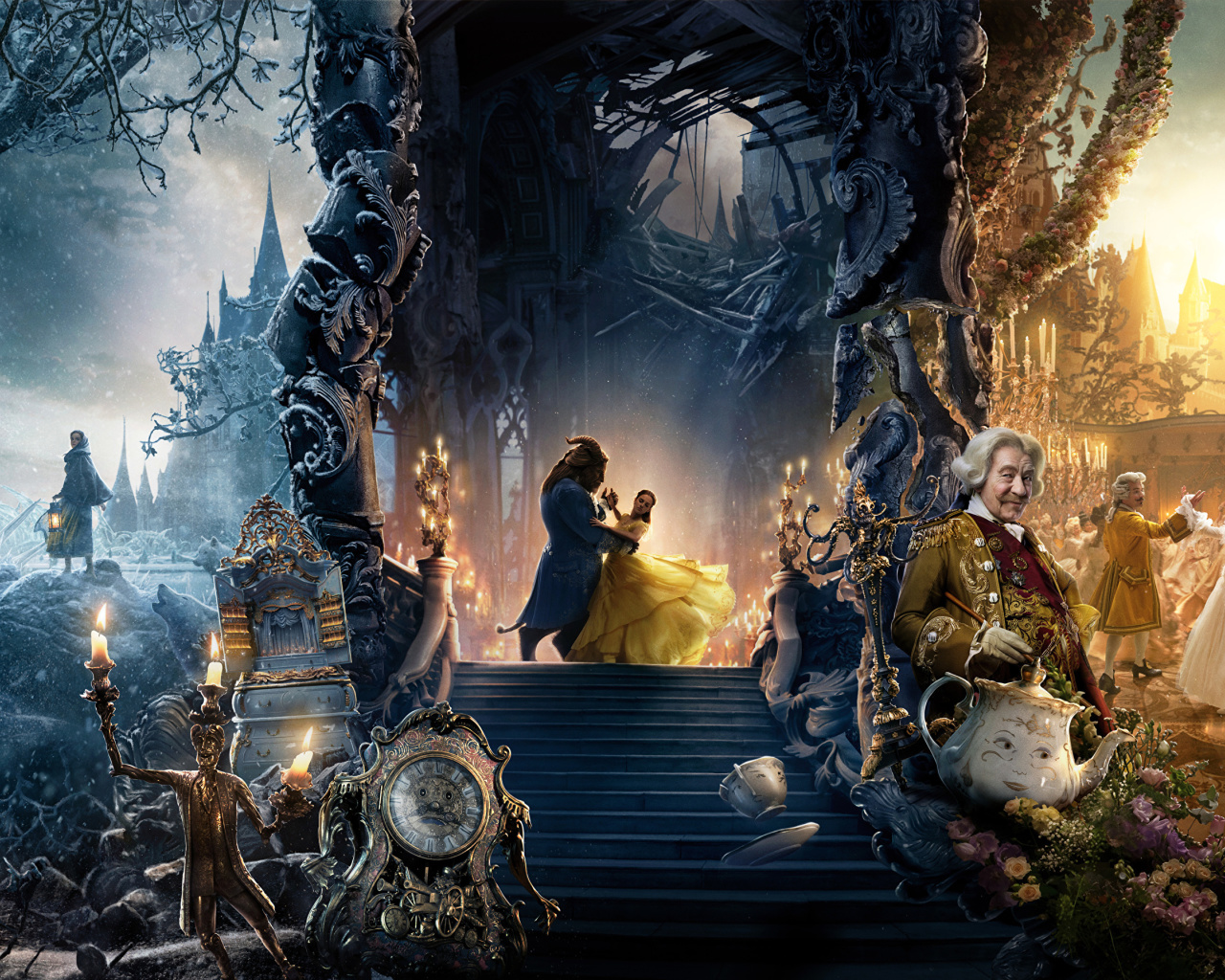 Das Beauty and the Beast Dance and Song Wallpaper 1280x1024