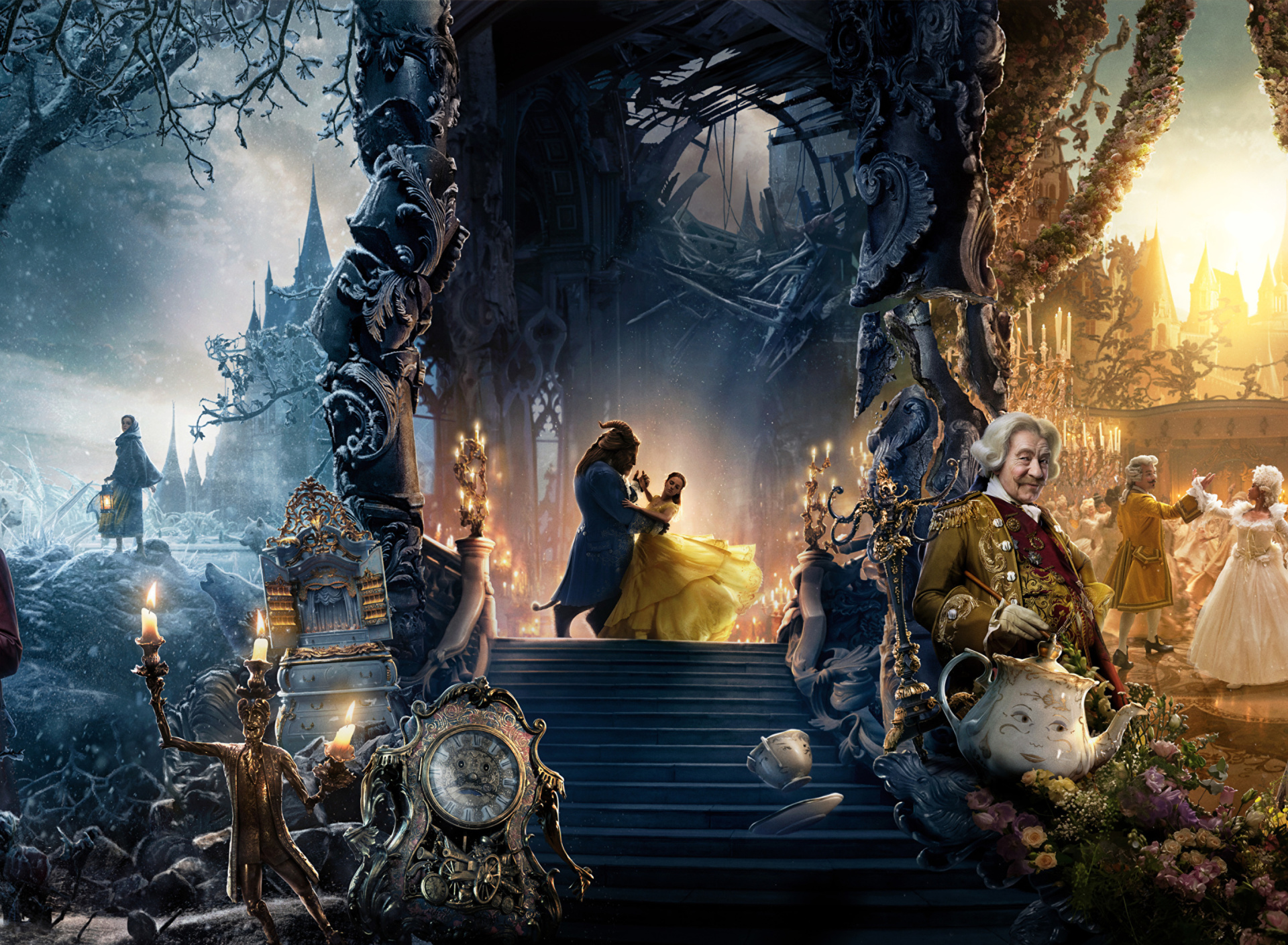 Fondo de pantalla Beauty and the Beast Dance and Song 1920x1408