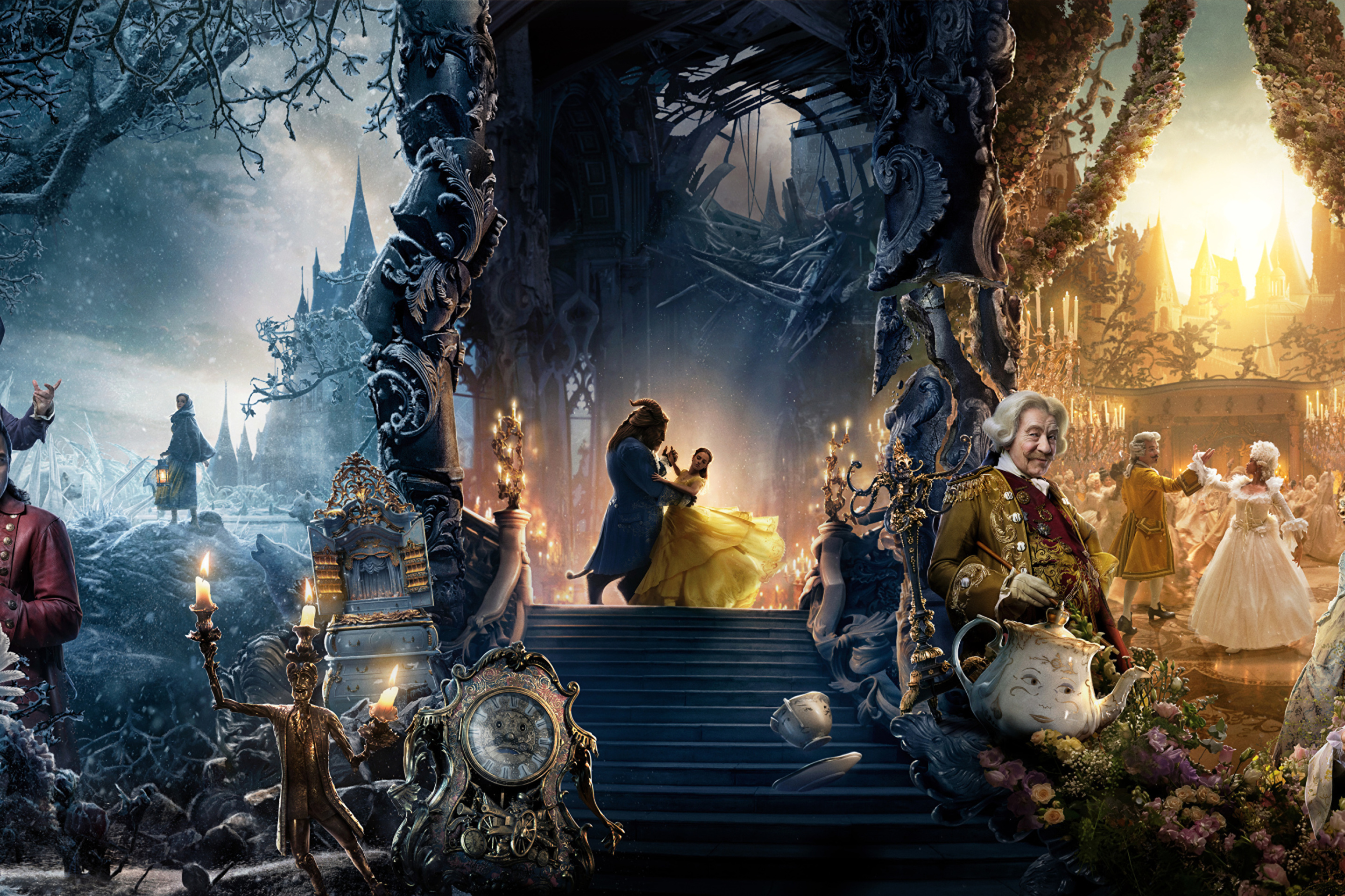 Beauty and the Beast Dance and Song wallpaper 2880x1920