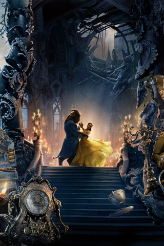 Das Beauty and the Beast Dance and Song Wallpaper 320x480