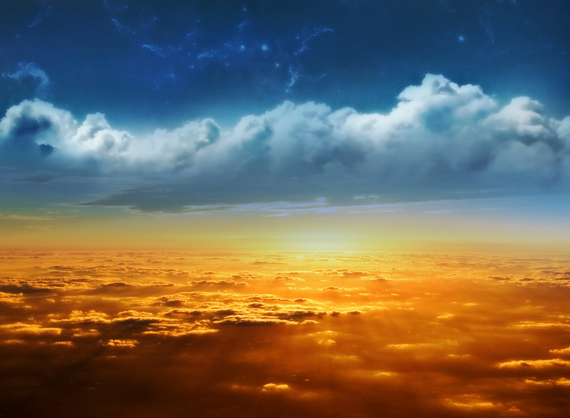 Fondo de pantalla Behind The Clouds 1920x1408