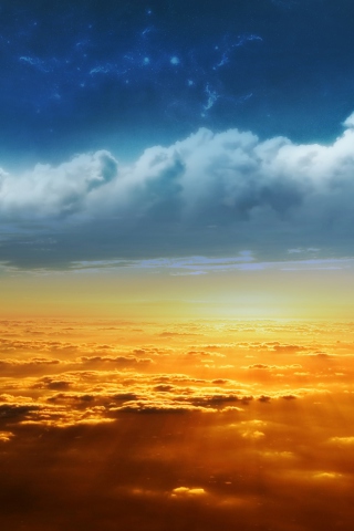 Behind The Clouds wallpaper 320x480