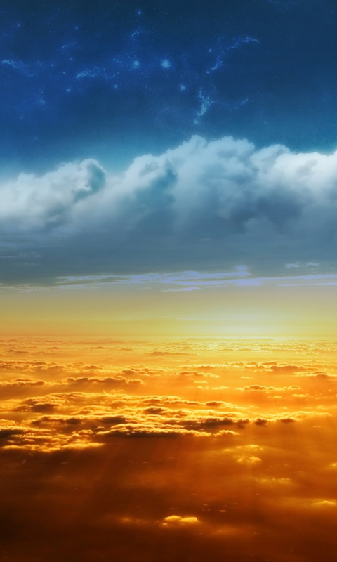 Behind The Clouds wallpaper 480x800