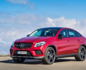 2016 Mercedes Benz GLE 450 AMG Red wallpaper 176x144