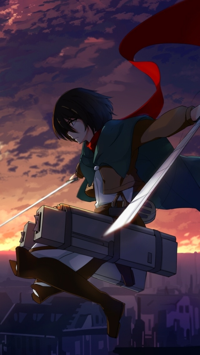 Sfondi Mikasa Ackerman Attack on Titan 640x1136