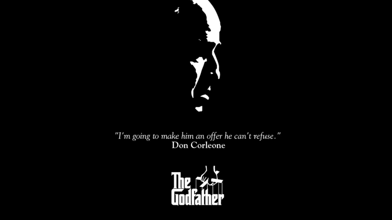 Fondo de pantalla The GodFather Film 1280x720