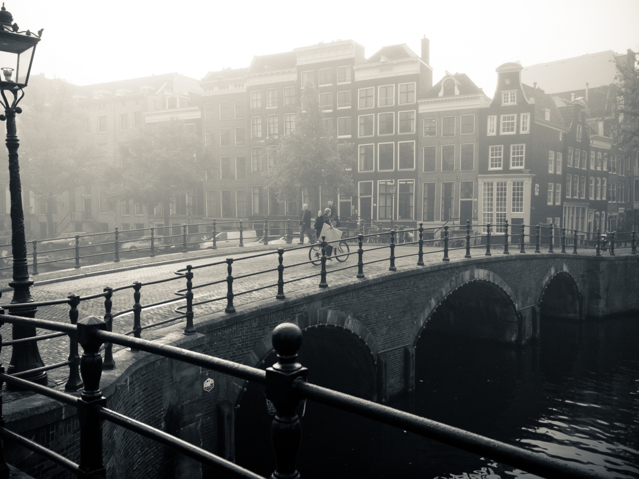 Das Misty Amsterdam Wallpaper 1280x960