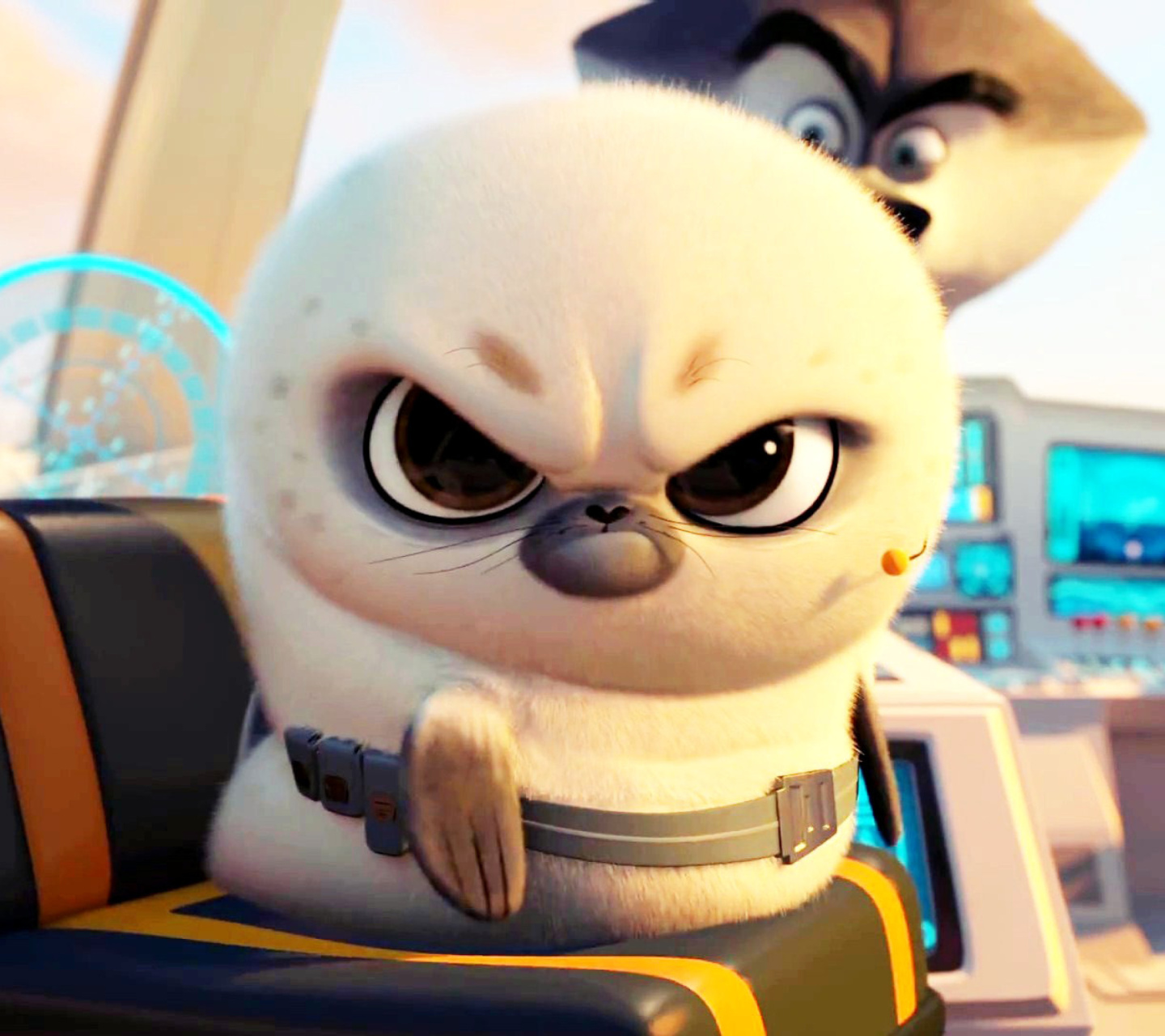 Screenshot №1 pro téma Penguins Of Madagascar Angry Seal 1440x1280