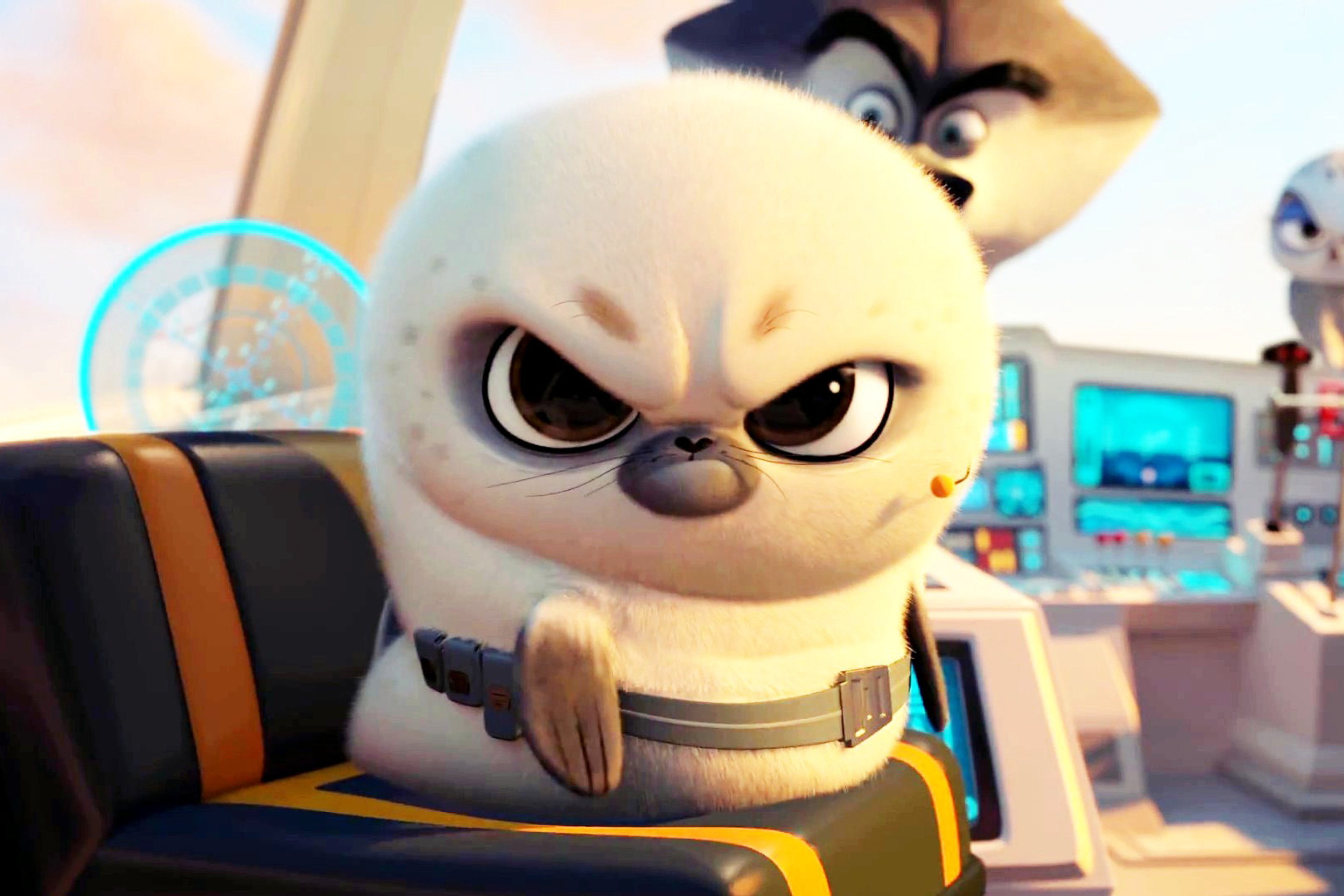 Screenshot №1 pro téma Penguins Of Madagascar Angry Seal 2880x1920