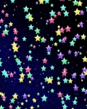 Fondo de pantalla Colorful Stars 128x160