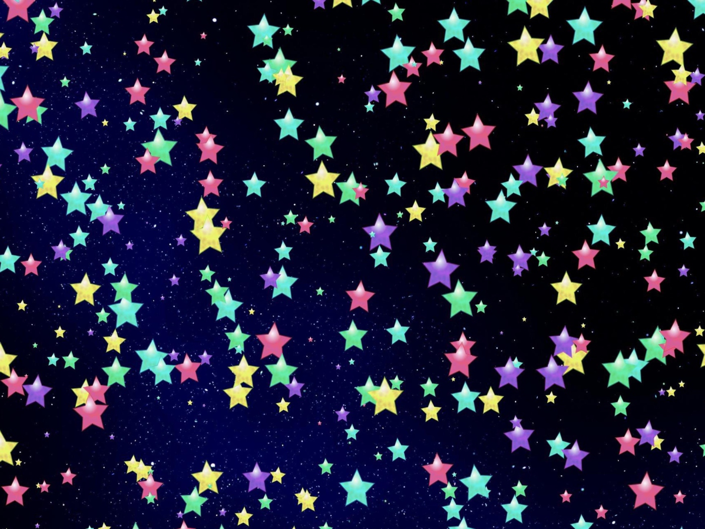 Colorful Stars wallpaper 1400x1050