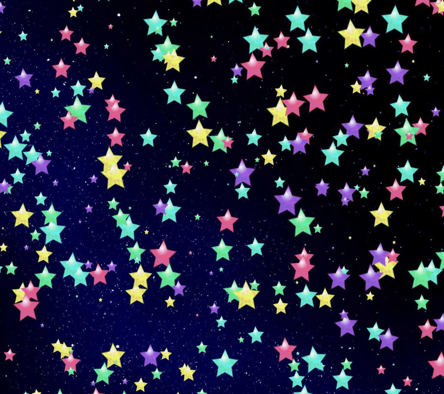 Fondo de pantalla Colorful Stars 1440x1280