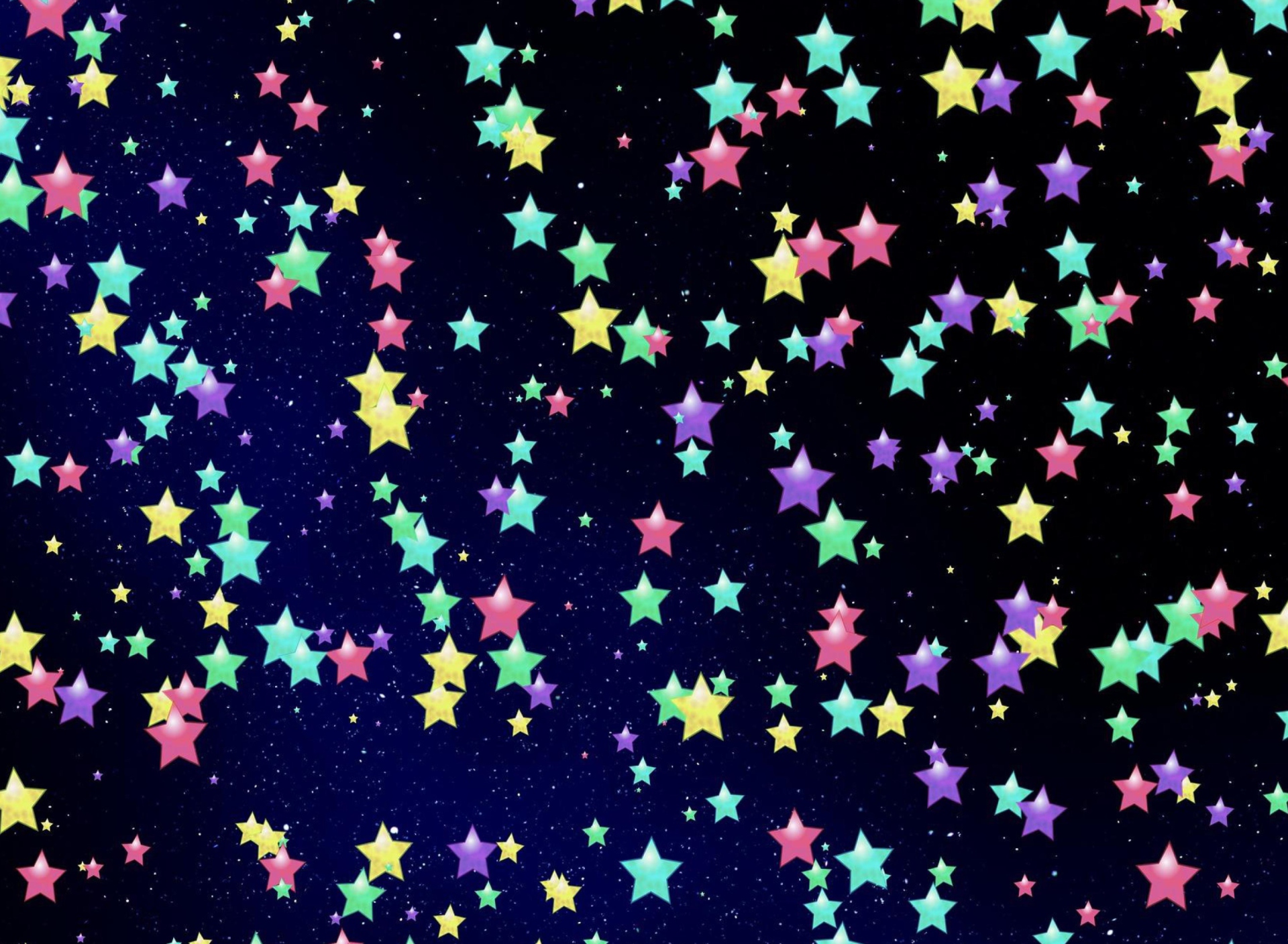 Das Colorful Stars Wallpaper 1920x1408