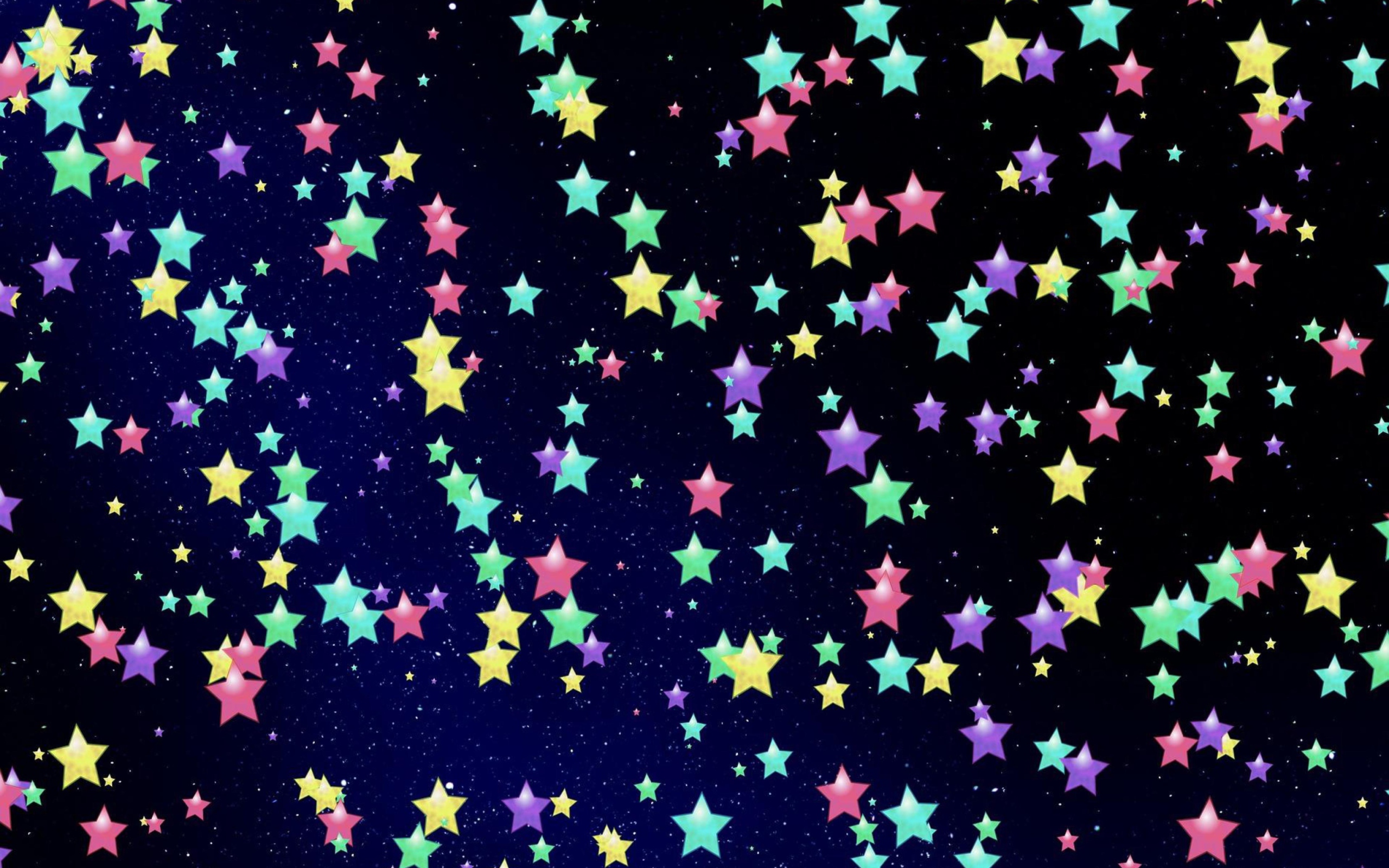 Fondo de pantalla Colorful Stars 2560x1600