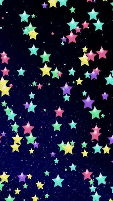 Das Colorful Stars Wallpaper 360x640