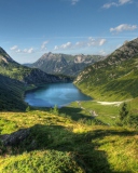 Das Lake In Austria Wallpaper 128x160