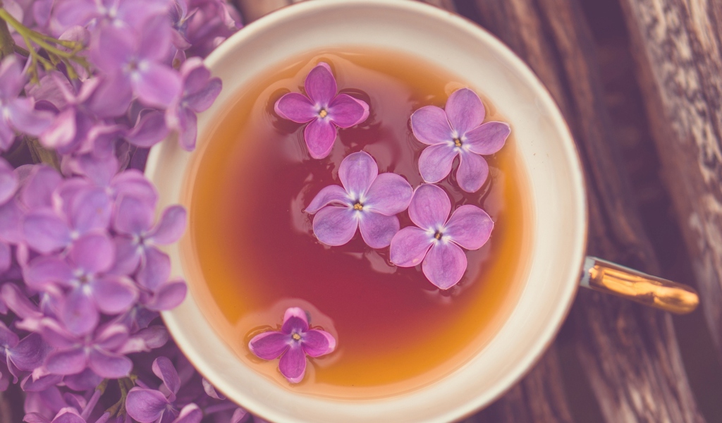 Das Lilac Tea Wallpaper 1024x600
