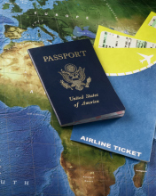 Обои World Travel Tourism - Passport Visa 176x220