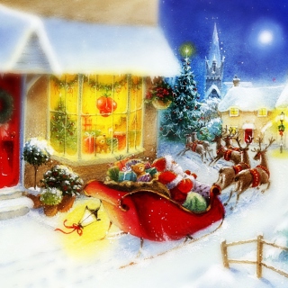 Santa Is Coming - Obrázkek zdarma pro iPad mini