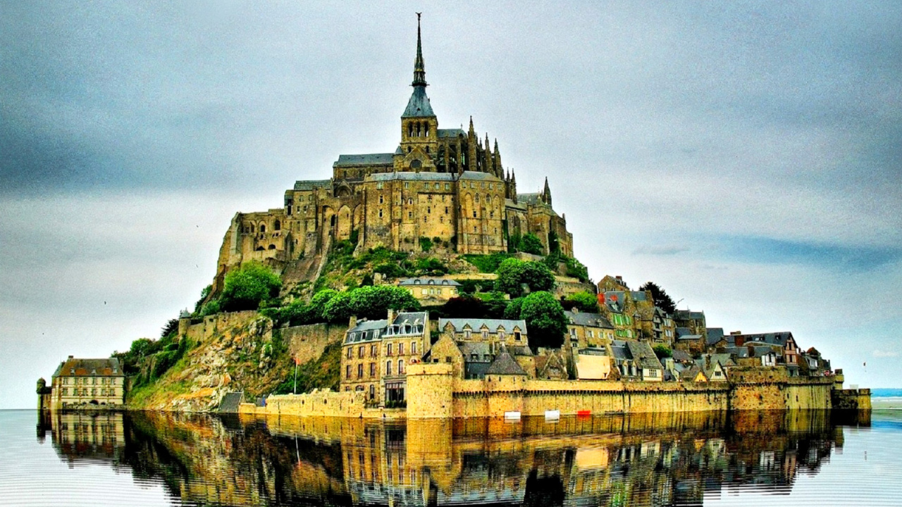 Normandy, Mont Saint Michel wallpaper 1280x720