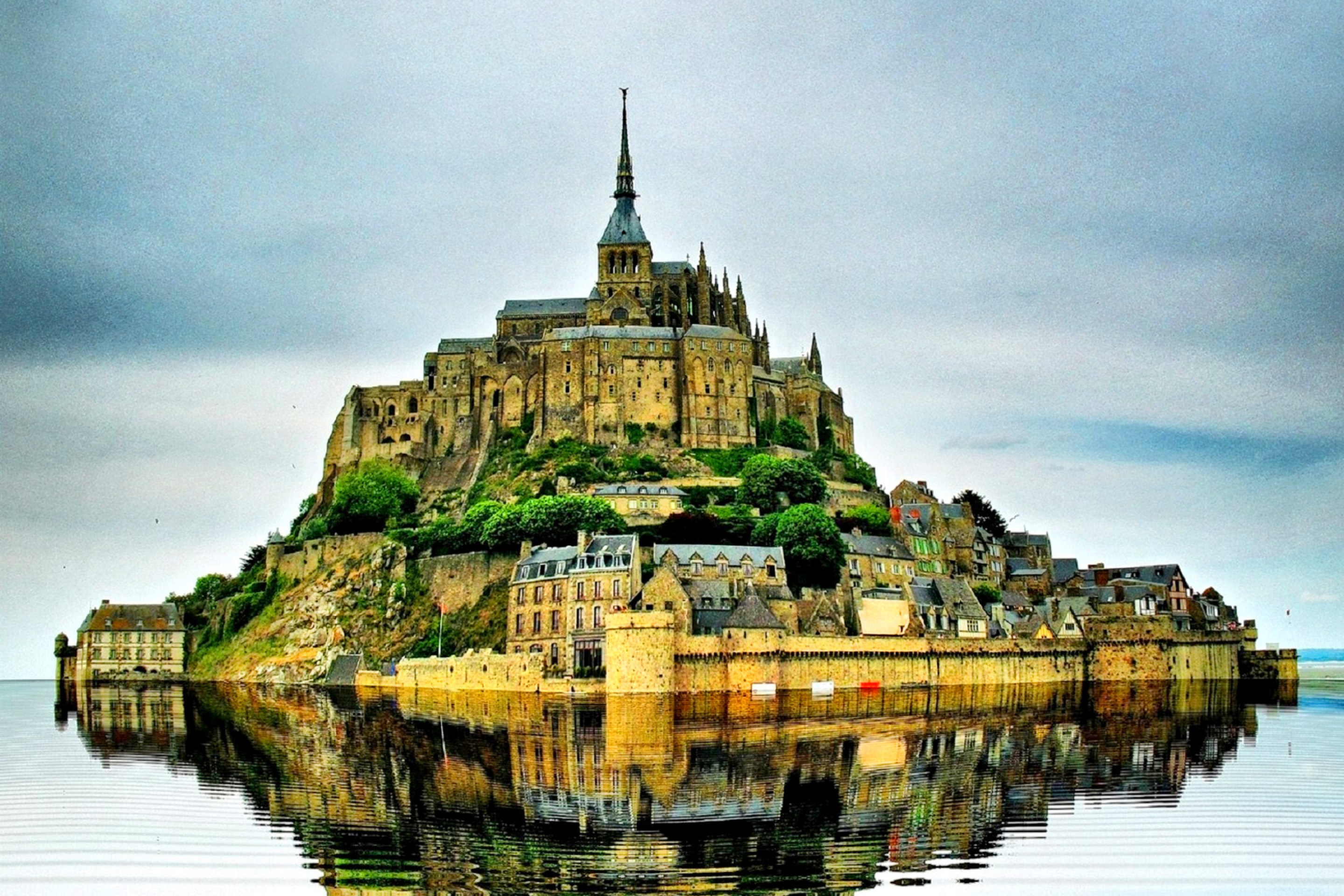 Das Normandy, Mont Saint Michel Wallpaper 2880x1920