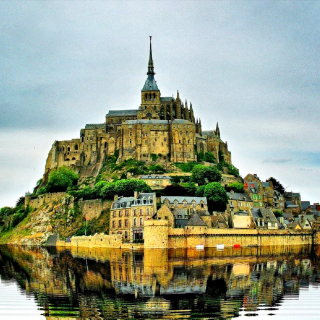 Normandy, Mont Saint Michel sfondi gratuiti per iPad Air