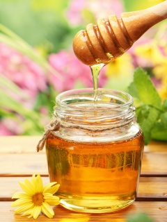 Honey Jar wallpaper 240x320