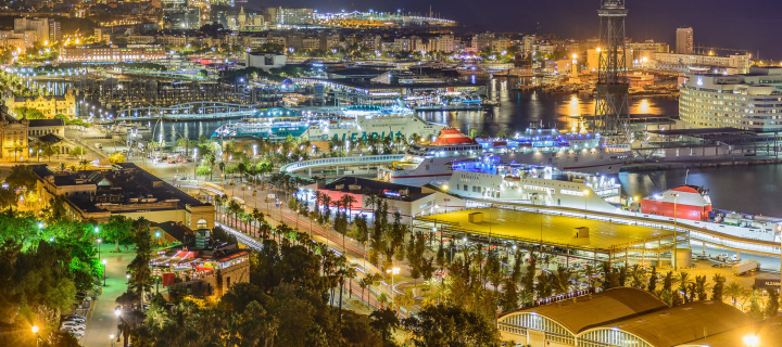 Barcelona Marina wallpaper 720x320