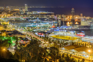 Barcelona Marina Background for Android, iPhone and iPad