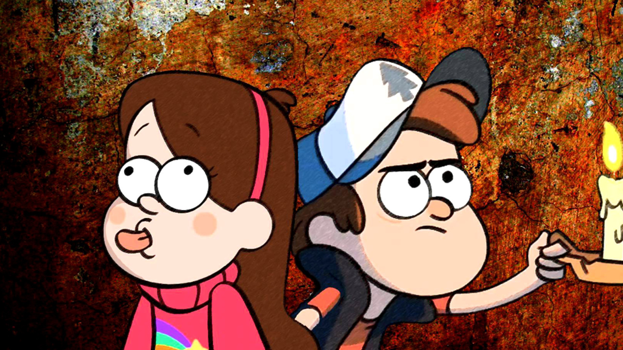 Mabel and Dipper in Gravity Falls wallpaper 1280x720