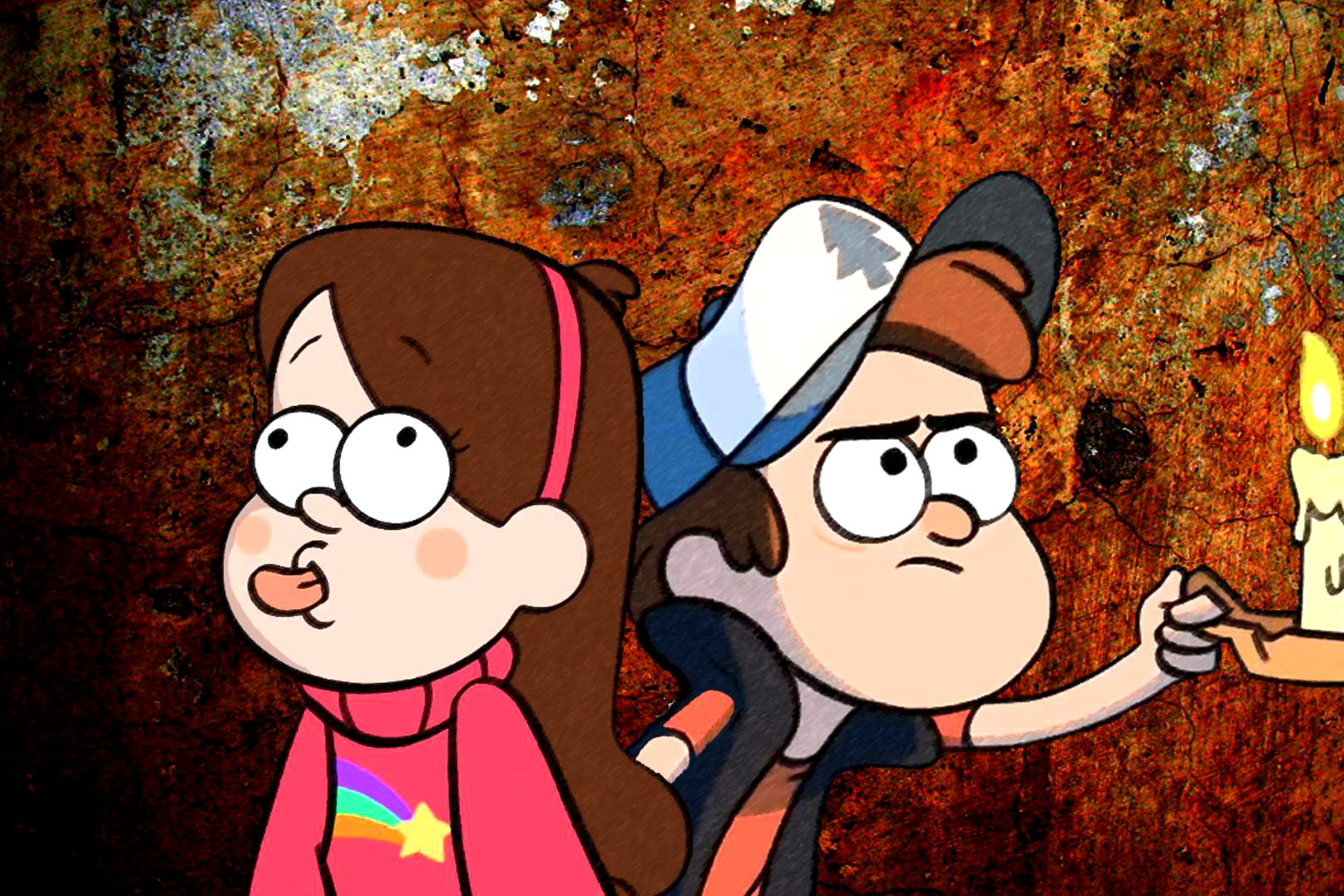 Mabel and Dipper in Gravity Falls Wallpaper for Android 2880x1920