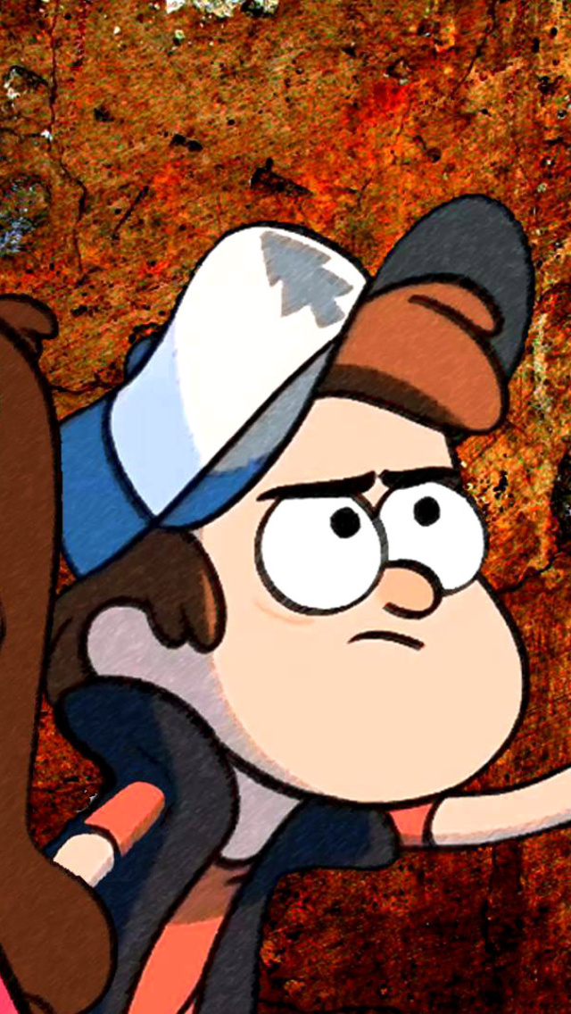 Mabel and Dipper in Gravity Falls Wallpaper for iPhone 5S