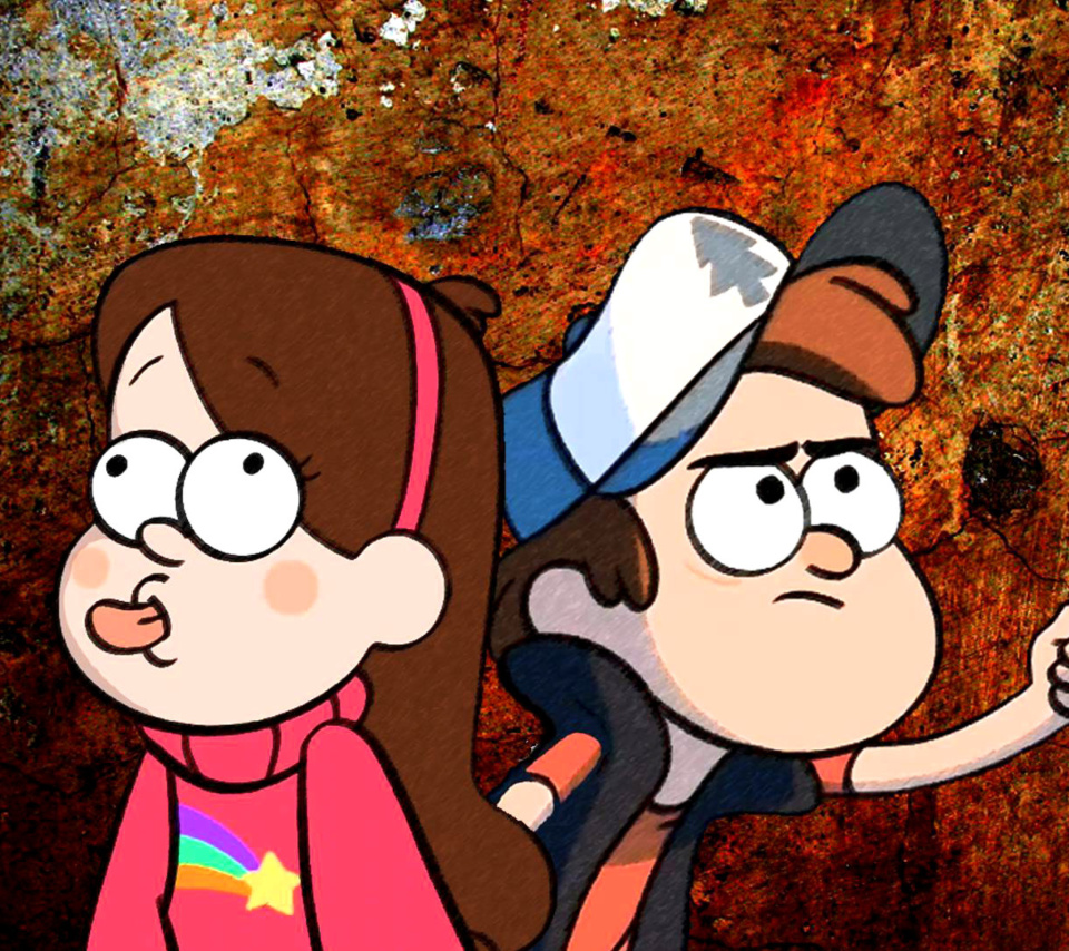 Mabel and Dipper in Gravity Falls wallpaper 960x854