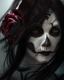 Beautiful Skull Face Painting screenshot #1 128x160