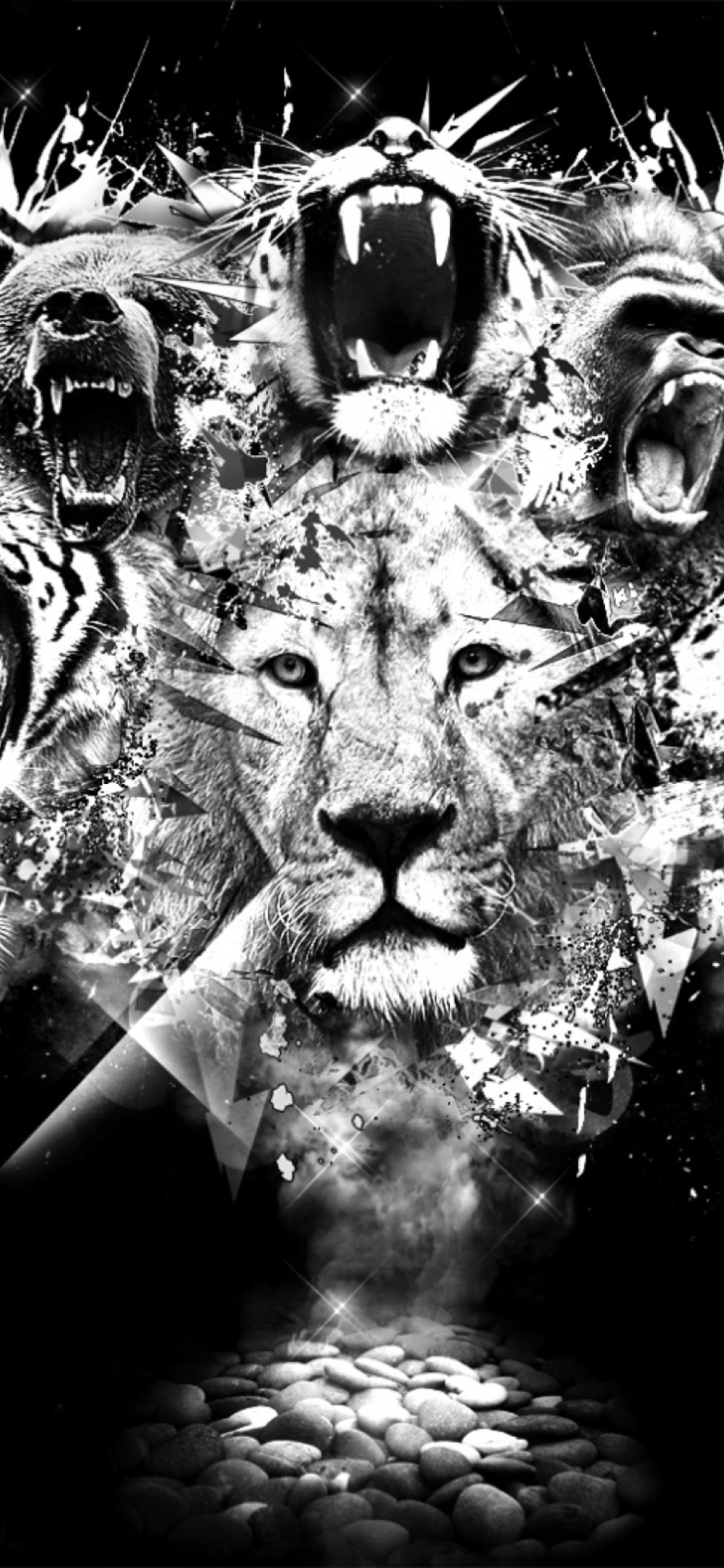 Das King Of Animals Wallpaper 1170x2532