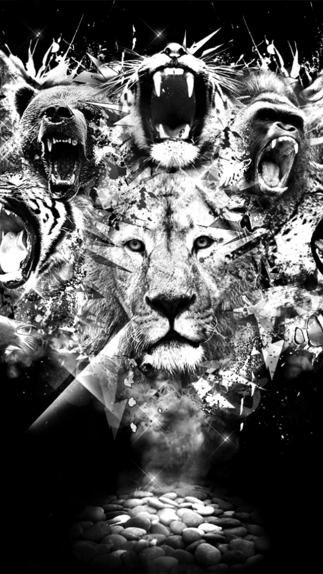 Fondo de pantalla King Of Animals 640x1136