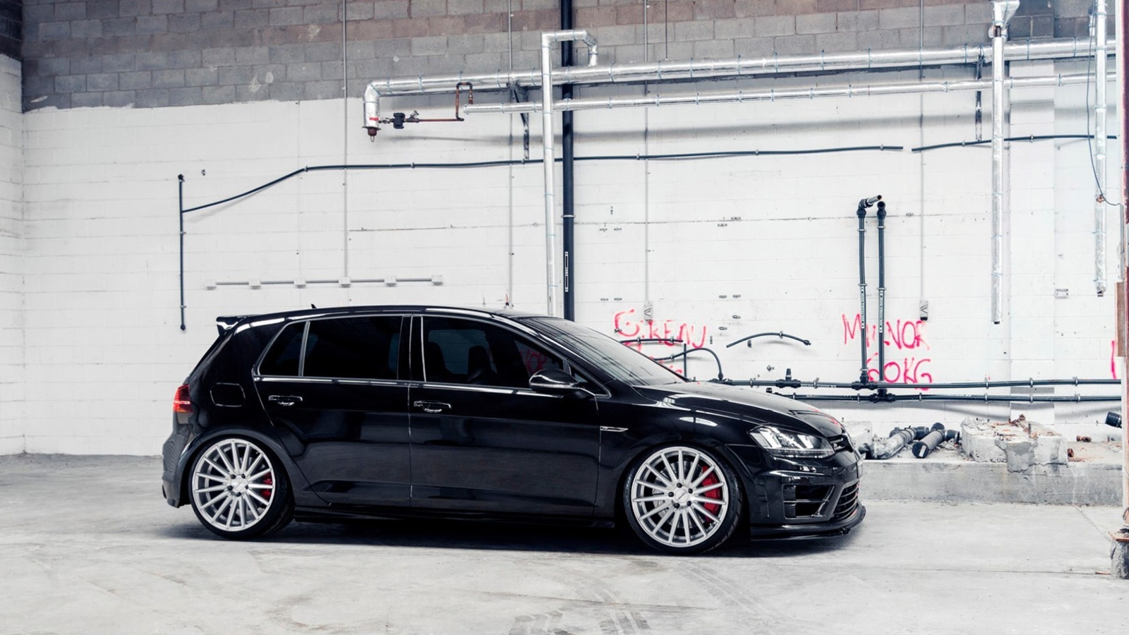 Sfondi Volkswagen Golf R 2 0T Vossen Wheels 1600x900