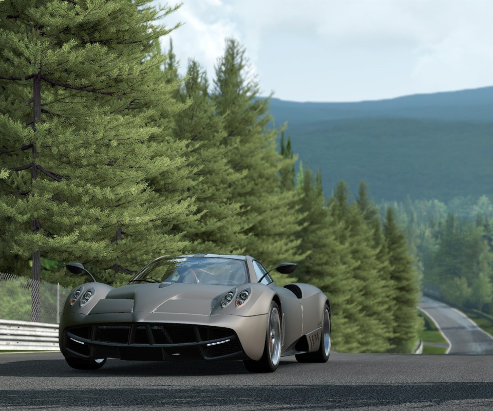 Sport Car On Road screenshot #1 960x800