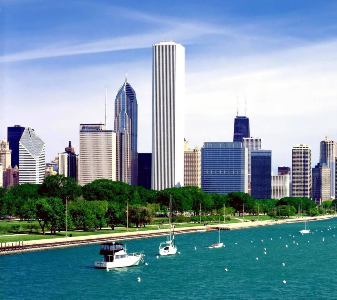 Das Michigan Lake Chicago Wallpaper 1080x960