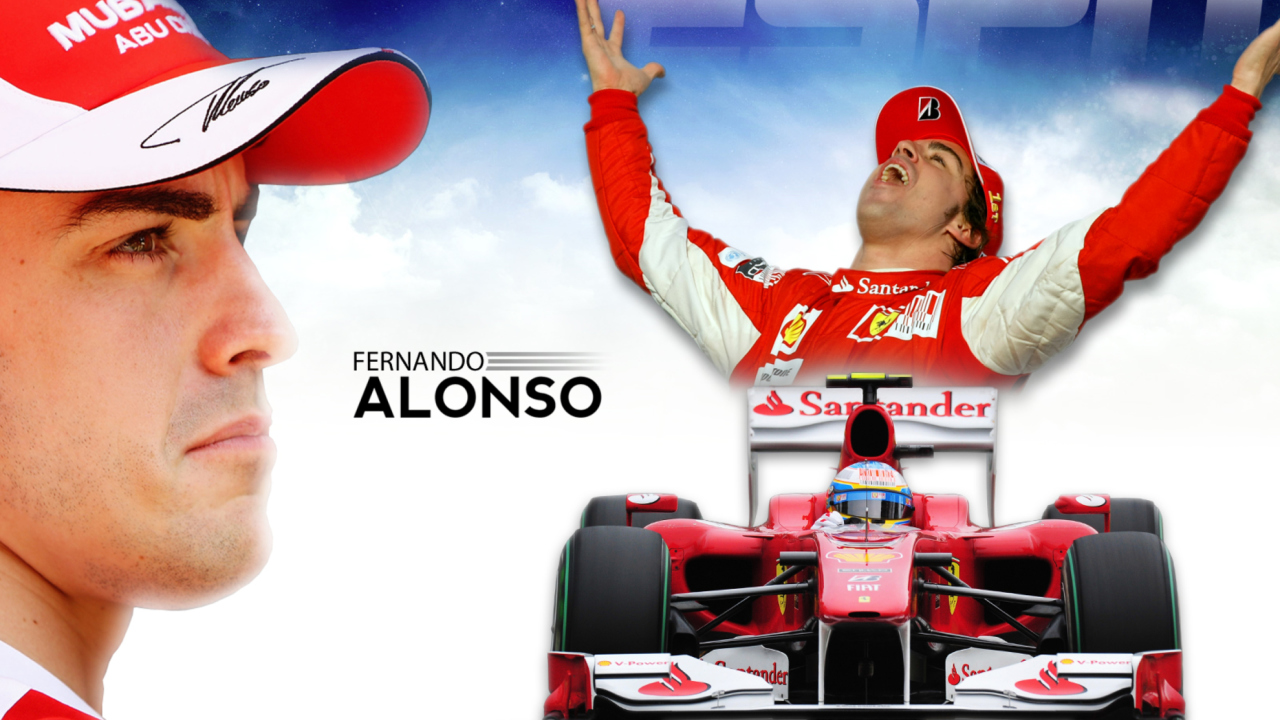 Fondo de pantalla Fernando Alonso 1280x720