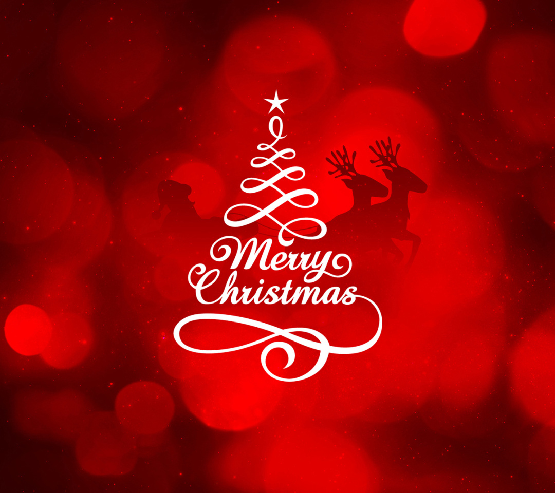 Das HD Merry Christmas Wallpaper 1080x960