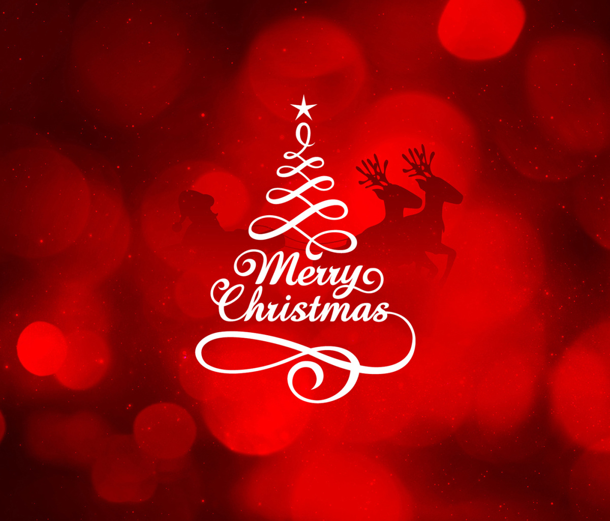 Das HD Merry Christmas Wallpaper 1200x1024